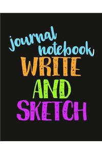 Journal Notebook Write And Sketch