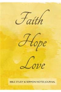 Bible Study and Sermon Notes Journal