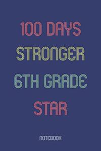 100 Days Stronger 6th Grade Star