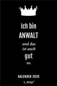 Kalender 2020 für Anwälte / Anwalt / Anwältin