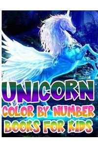 Unicorn Color By Number Books For Kids
