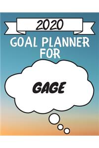 2020 Goal Planner For Gage