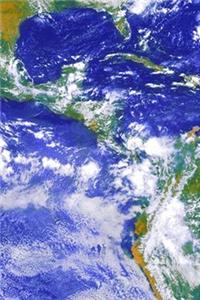 Earth View Continents Oceans Space Theme Science 2020 Daily Planner 388 Pages