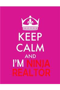 keep calm and i'm ninja realtor Notebook (Paperback, Purple Cover)