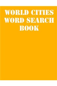 World Cities Word Search Book