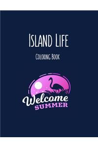 Island Life Coloring Book