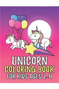 Unicorn Coloring Book for Kids Ages 2-4