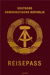 Deutsche Demokratische Republik Reisepass Notizbuch