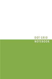 Green Dot Grid Notebook