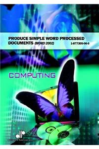 Produce Simple Word Processed Documents (Word 2002)