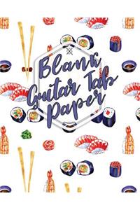 Blank Guitar Tab Paper