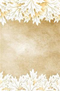 White Oak Leaves Any Day Planner Notebook