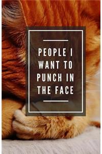 People I Want To Punch In The Face (Notebook)