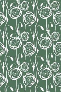 Journal Notebook Scribbly Flowers Pattern 7