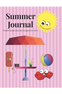 Summer Journal for Girls: Vacation Travel Journal with Prompts, Bucket List, Gratitude List, Highlights, Reviews