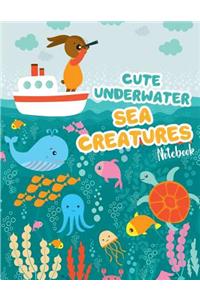 Notebook ( Cute Underwater Sea Creatures Cover )