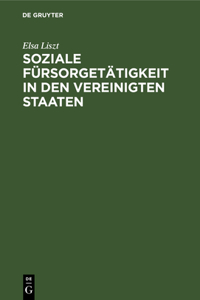 Soziale Fürsorgetätigkeit in den Vereinigten Staaten