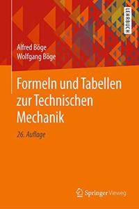 Formeln Und Tabellen Zur Technischen Mechanik