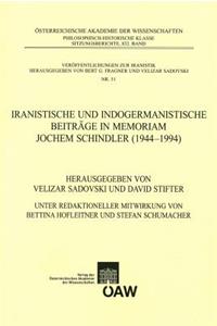 Iranistische Und Indogermanistische Beitrage in Memoriam Jochem Schindler (1944-1994)