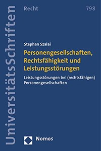 Personengesellschaften, Rechtsfahigkeit Und Leistungsstorungen