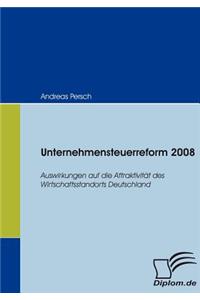 Unternehmensteuerreform 2008