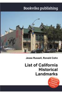 List of California Historical Landmarks