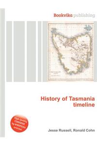 History of Tasmania Timeline