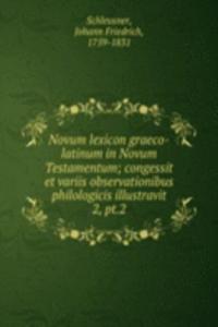 Novum lexicon graeco-latinum in Novum Testamentum
