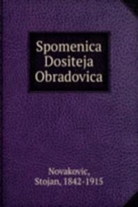 Spomenica Dositeja Obradovica