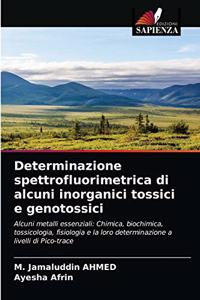 Determinazione spettrofluorimetrica di alcuni inorganici tossici e genotossici