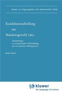 Kandidatenaufstellung zur Bundestagswahl 1965