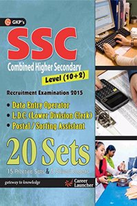 20 SETS SSC COMBINED HIGHER SECONDARY LEVEL 10+2 (Data entry operator, Lower division clerk, Postal Sorting Assistant)