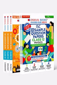 Oswaal ISC Physics, Chemistry & Biology Class 12 Sample Question Papers + Question Bank (Set of 6 Books) for 2023 Board Exam (based on the latest CISCE/ICSE Specimen Paper)
