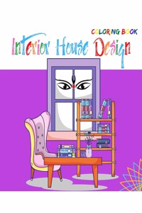 Interior House Design Coloring Book