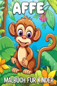 Affe Malbuch für Kinder