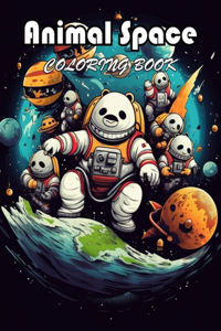 Animal Space Coloring Book