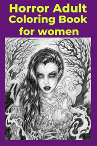 Horror Adult Coloring Book for women