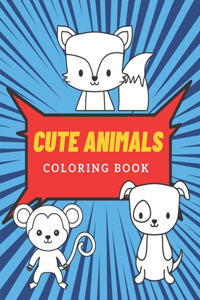 Cute Animals Coloring Book