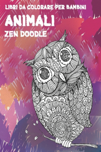 Zen Doodle - Libri da colorare per bambini - Animali