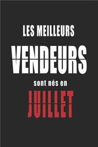 Les Meilleurs Vendeurs sont nés en Juillet carnet de notes