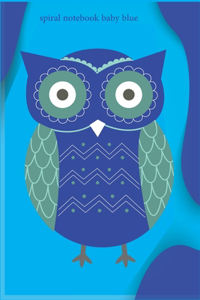 spiral notebook baby blue
