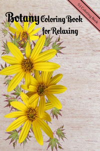 Botany Coloring Book for Relaxing
