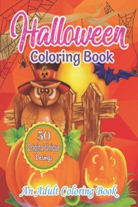 Halloween Coloring Book, An Adult Coloring Book