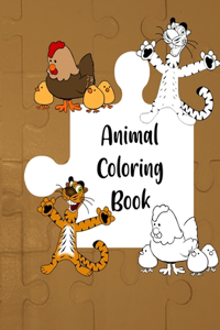 Animal Coloring Book for kids Ages 3-8
