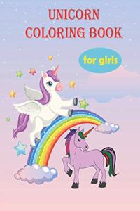 Unicorn coloring book for girls
