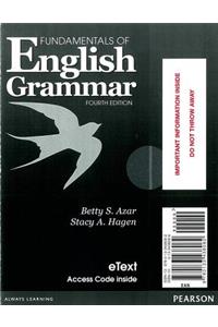 Fundamentals of English Grammar Etext with Audio Without Answer Key (Access Card)