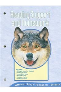 Harcourt Science: Reading Support and Homework Grade 4