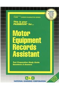 Motor Equipment Records Assistant