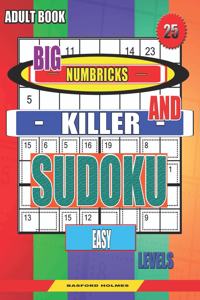 Adult book. Big Numbricks and Killer sudoku. Easy levels.