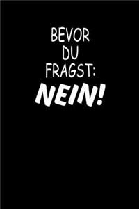 Bevor Du Fragst